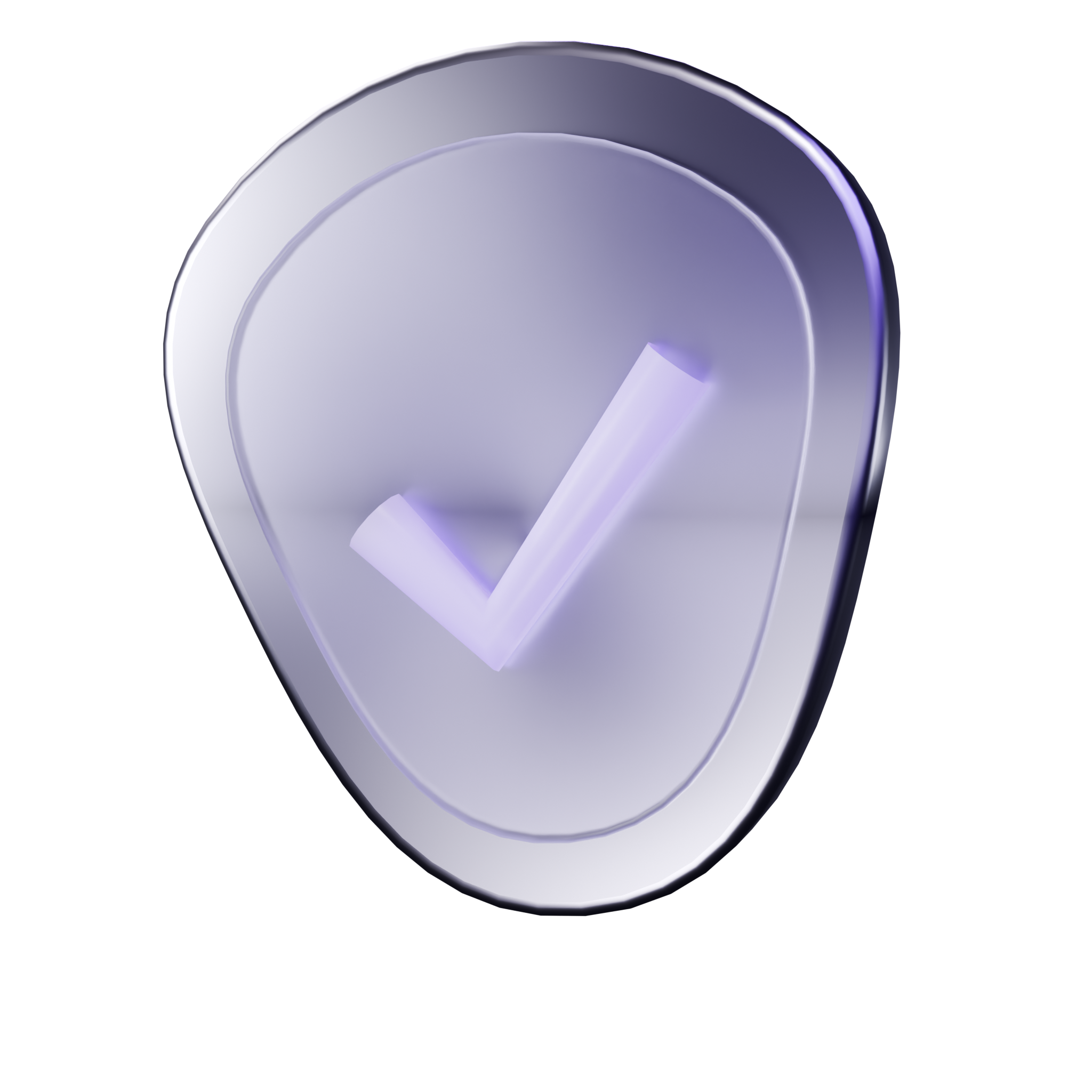 A violet metallic shield with a check mark, symbolizing deliverability